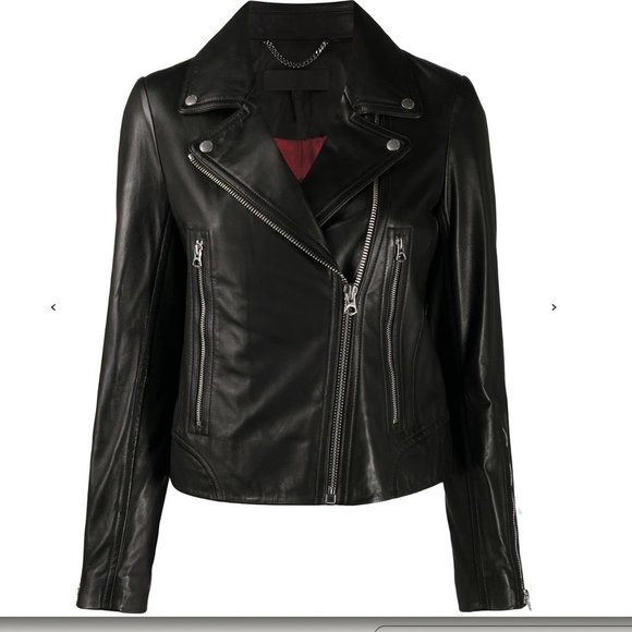 Rag & Bone | Calf Leather Biker Jacket - Picture 1 of 5